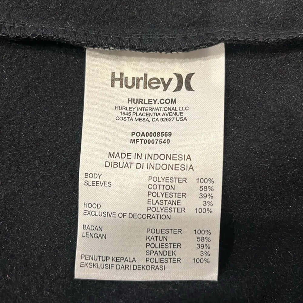 Hurley by Nike men’s full zip hoodie - Picture 10 of 10